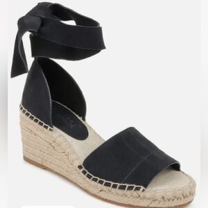 Splendid Malissa Womens Slide On Ankle Wrap Slide Espadrille Sandals - Navy